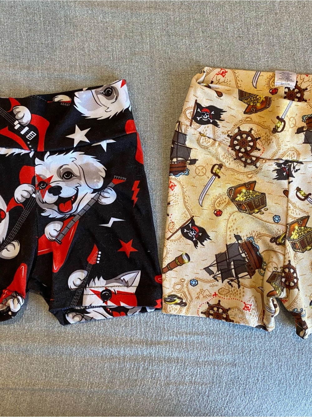 Bumblito Toddler Tumble Play Bottoms  Pirate & Rock Dog Printed Stretch Shorts